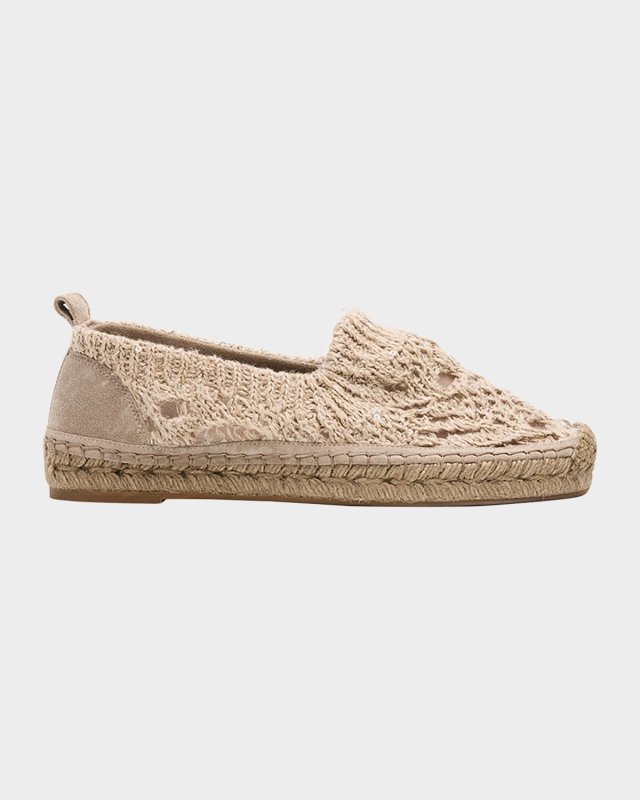 Woven Knit Slip-On Espadrilles